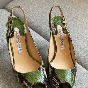 Luciano Padovan heels made in Italy in good condition size 36 Leather